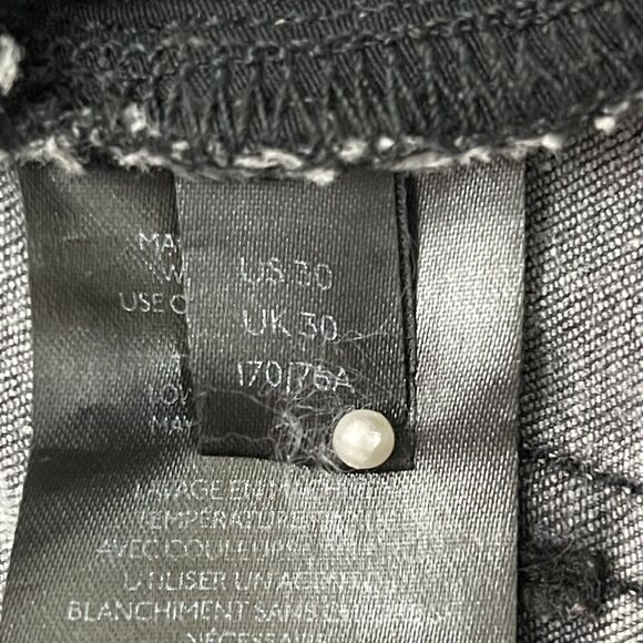 Free People Ankle Jeans Womens Size 30 Gray Distressed Mid Rise Cropped Stretch - Picture 12 of 14